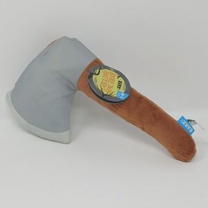 NWT Bark Box - HERE BOY HATCHET - Plush Dog Toy - Halloween - Size M - L